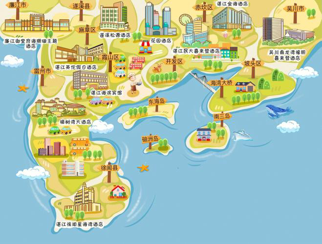 津南手绘地图旅游的艺术指南